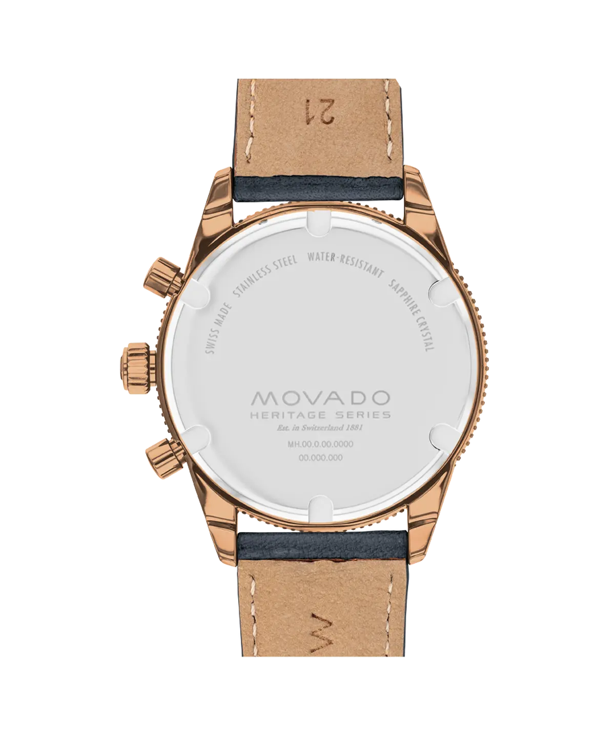 Movado Heritage Calendoplan Chronograph Watch